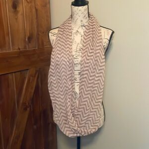 Chevron Pattern Infinity Scarf